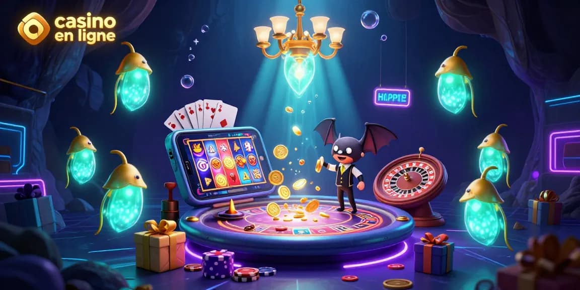 Émerveillez-vous avec ce décor fantastique de casino en ligne animé par des vers luisants et un dealer chauve-souris.