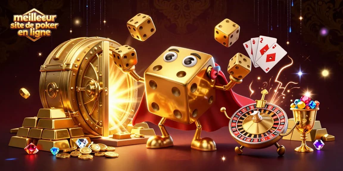 Jouer sur le meilleur site de poker en ligne avec une ambiance magique et riche en or.