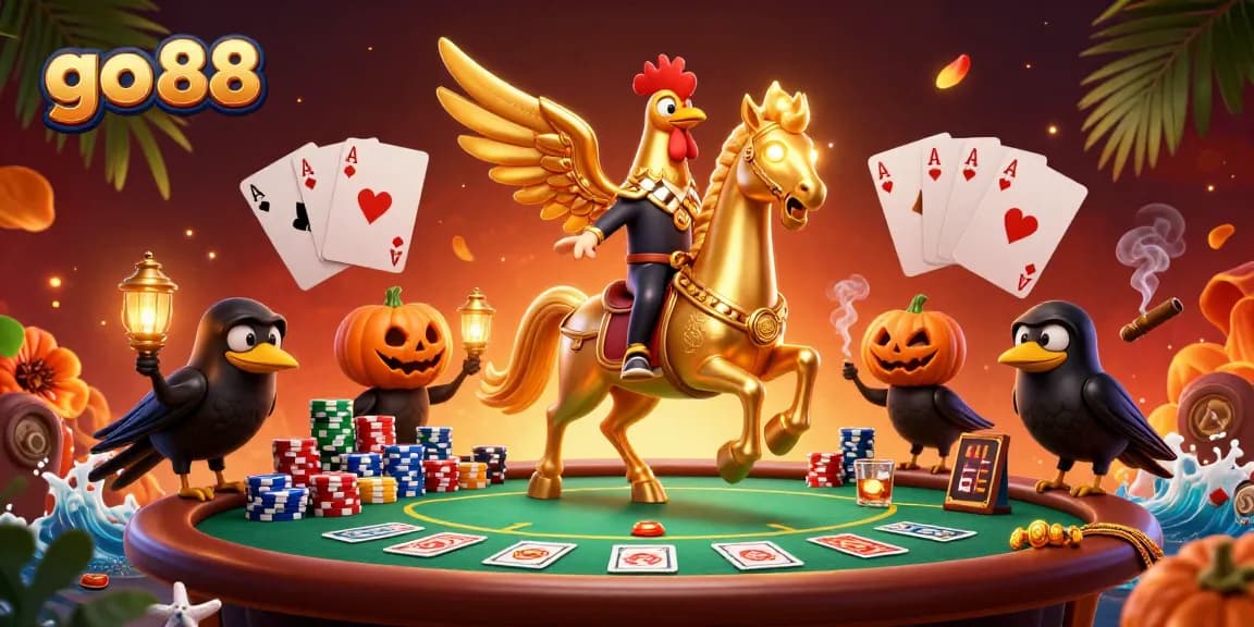 Experience the excitement of go 88 in a vibrant casino scene with dynamic characters and games.