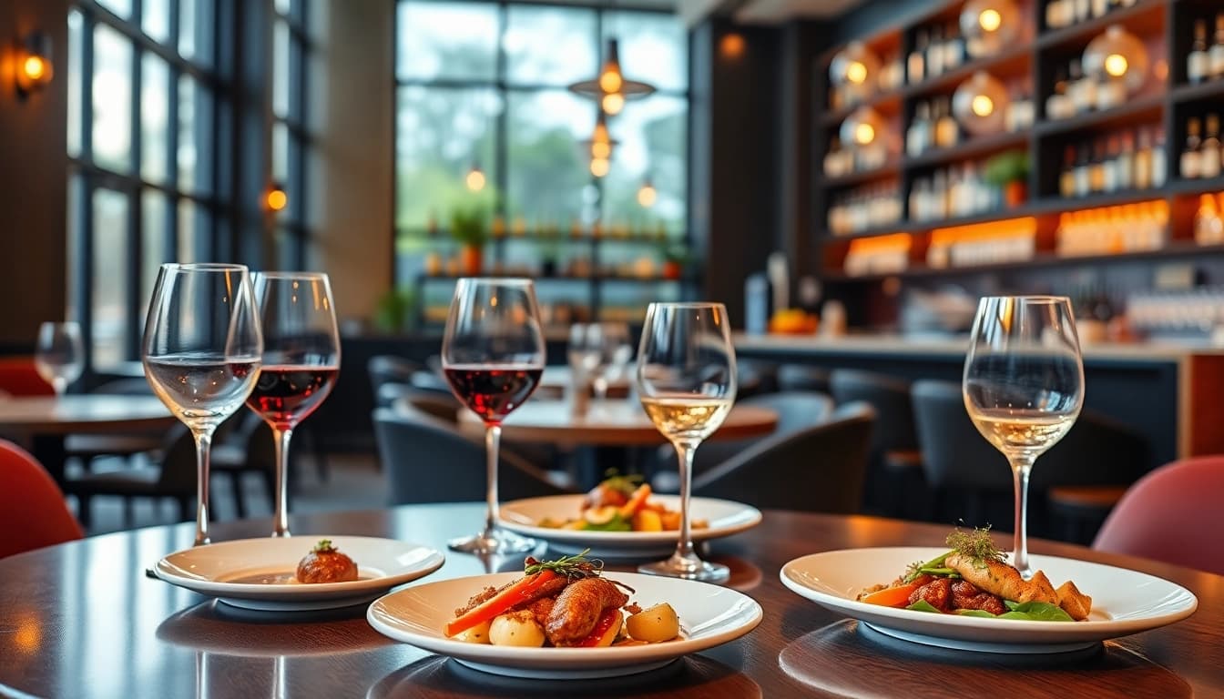 Engaging dining experience at a food and beverage PR agency Melbourne with elegant gourmet dishes.