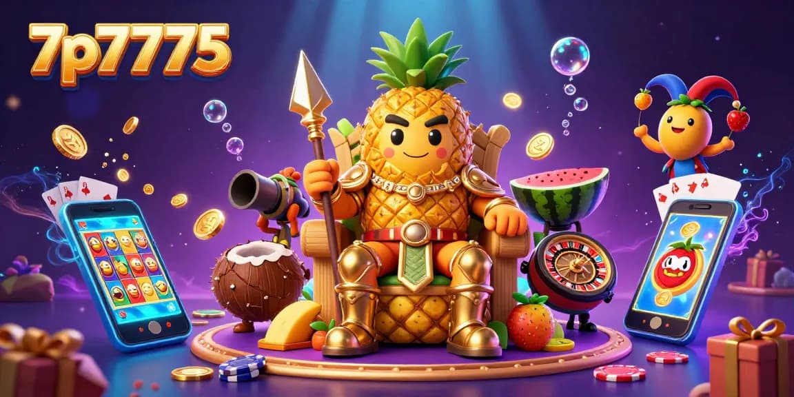 Spin and win with 7p7775 in a vibrant casino scene featuring engaging characters and slot games.
