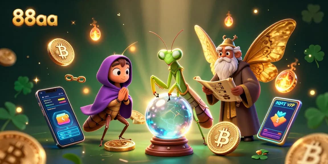 Bet big with 88aa in this enchanted casino scene full of magic and vibrant gaming elements.