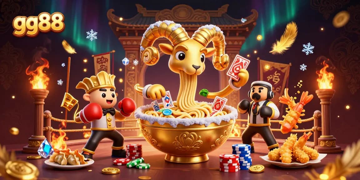 Experience excitement with gg88 in this vibrant 3D digital casino illustration featuring dynamic characters.