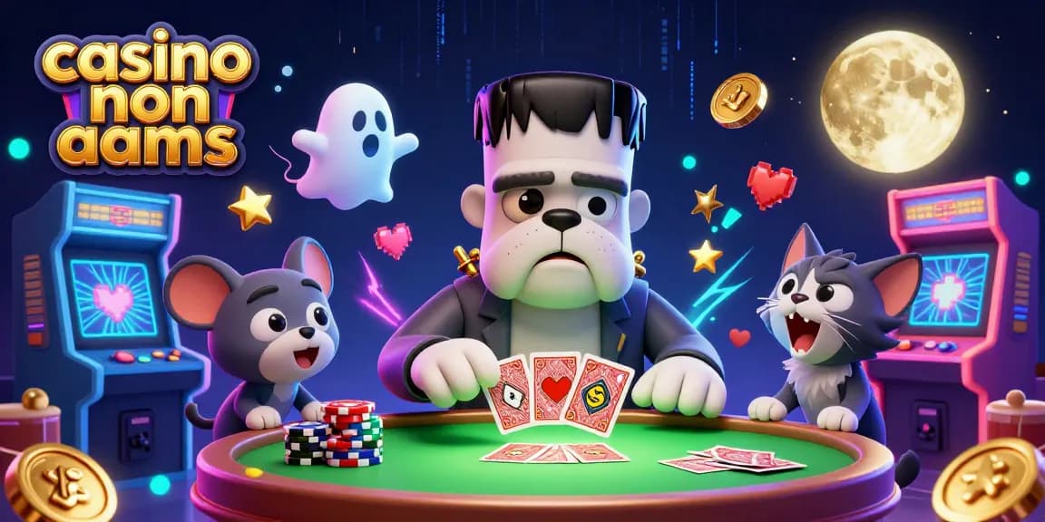 Gioca nei migliori casino non AAMS con personaggi animati e giochi d'azzardo interattivi in un'atmosfera vivace.