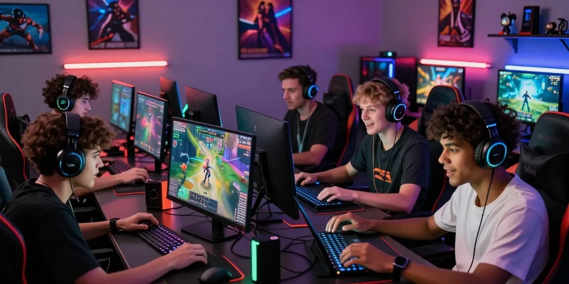 Engaging online gaming session with players using cika4d platform, showcasing excitement and teamwork.