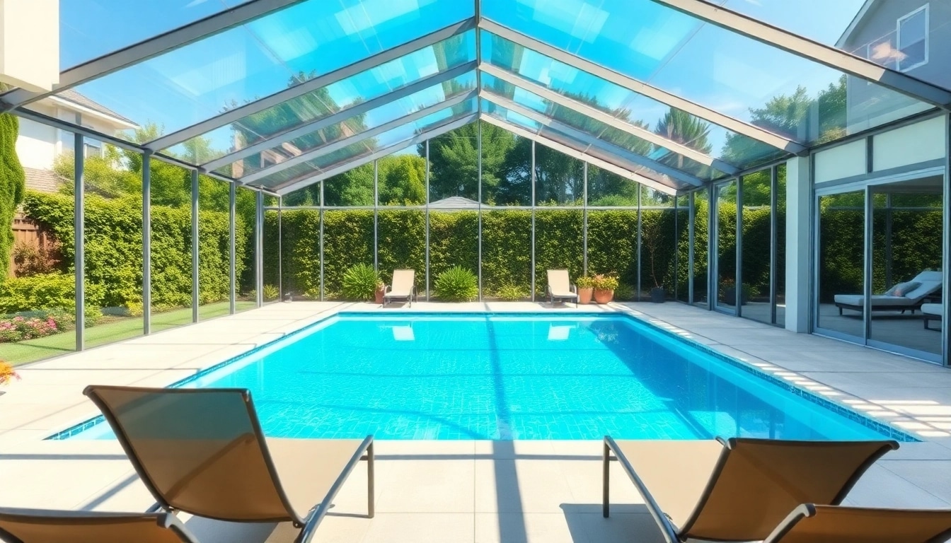 Elegant Pool Enclosure designed to enhance the outdoors, emphasizing luxury and comfort.