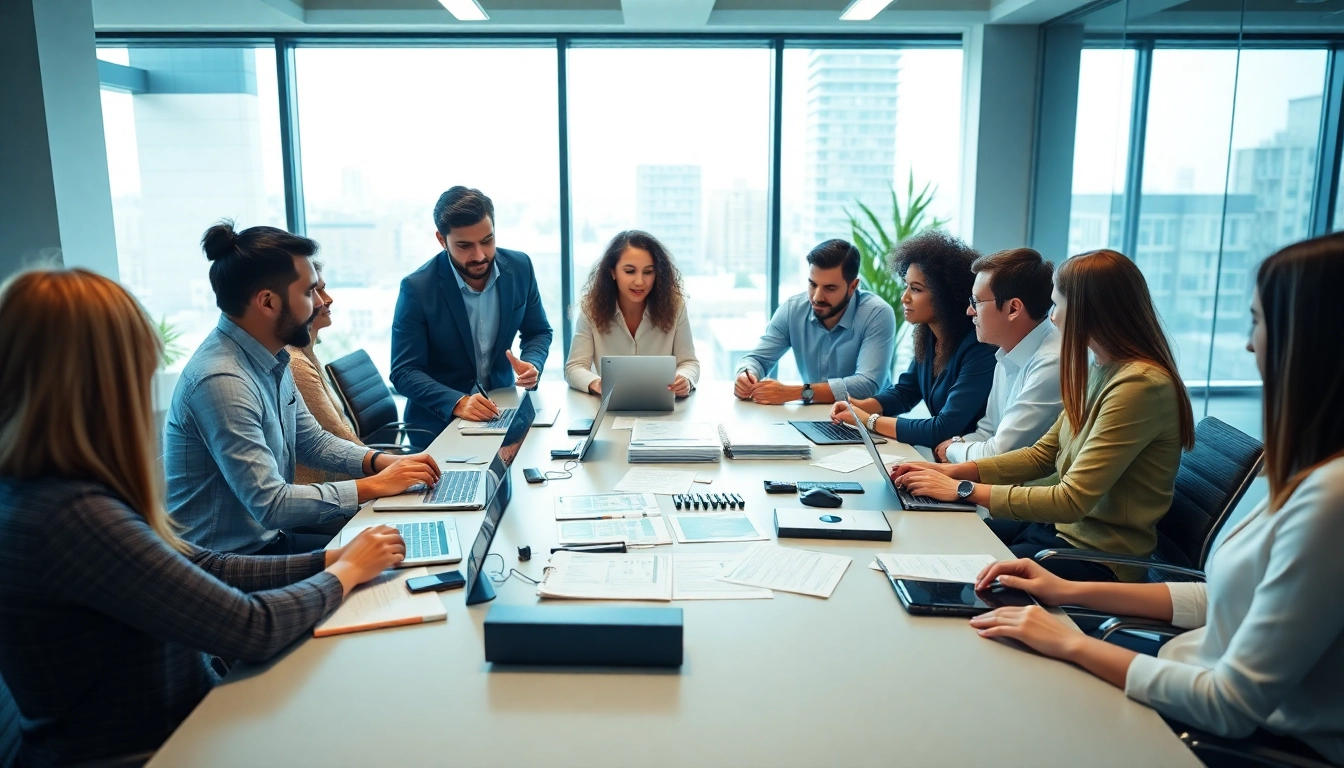 Boost your marketing strategy with https://www.rontar.com/ showcasing a vibrant team brainstorming.