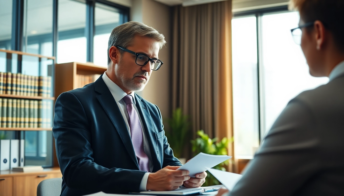 Consult a knowledgeable Stuart Family Lawyer in a modern office setting.