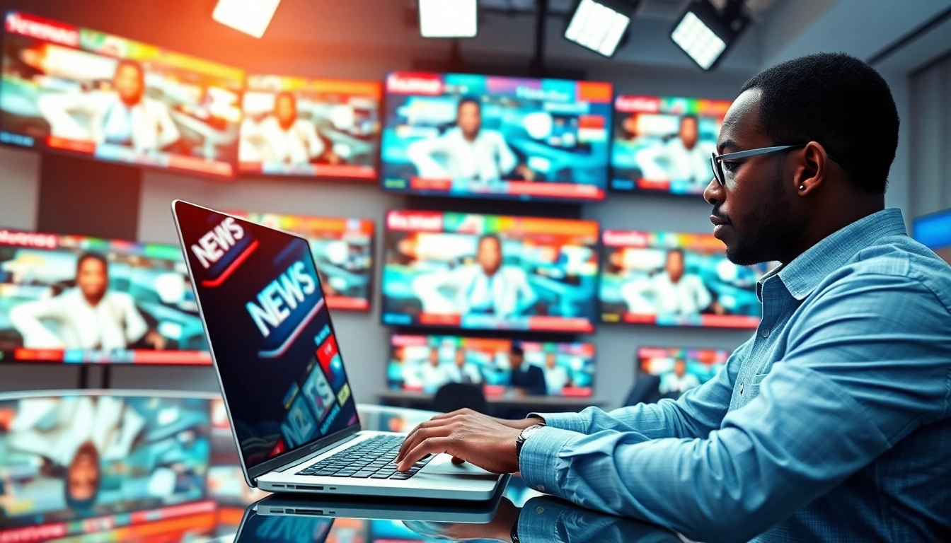 Catch the latest Naija News highlights in a vibrant newsroom setting.