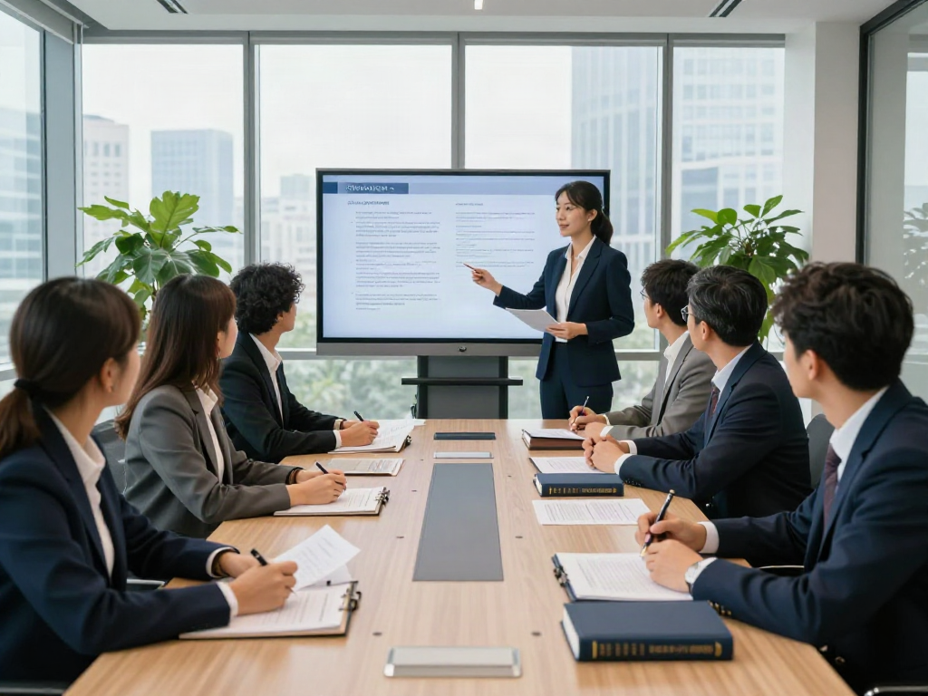 Lead Roedl legal team collaborating in a modern office setting