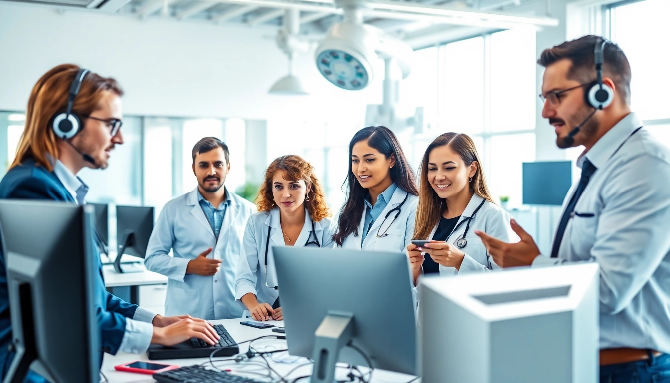 Enhance efficiency with managed IT services for medical practices nj showcased by a professional support team.