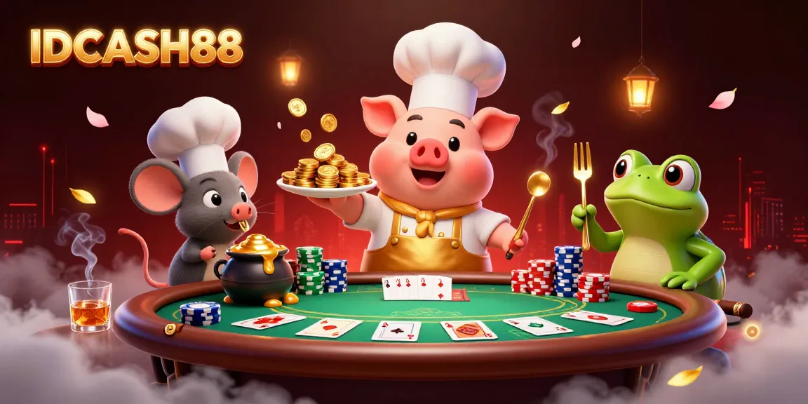 Engage with IDCASH88's thrilling poker scene featuring vibrant characters and rich gaming elements.