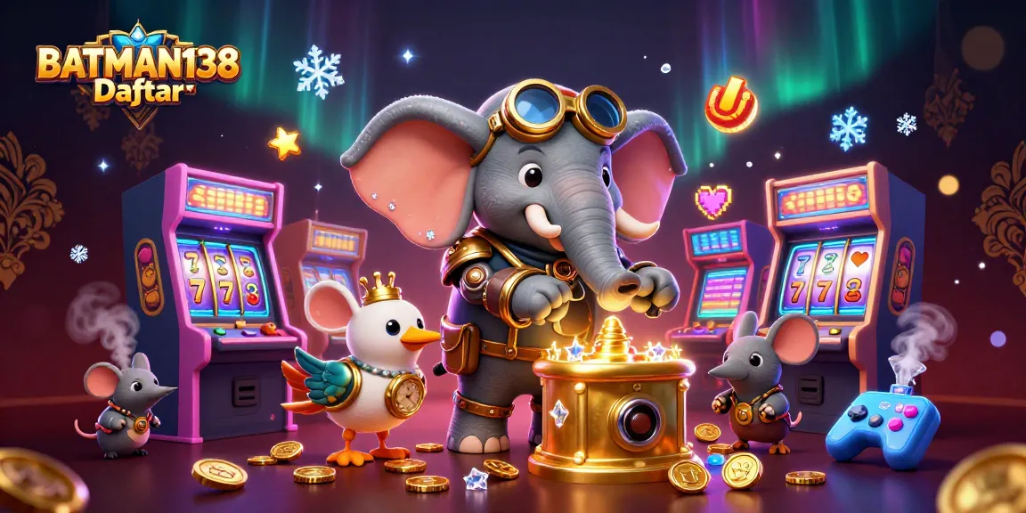 BATMAN138 Daftar menjajal mesin slot dengan engineer gajah steampunk dan elemen permainan menarik.