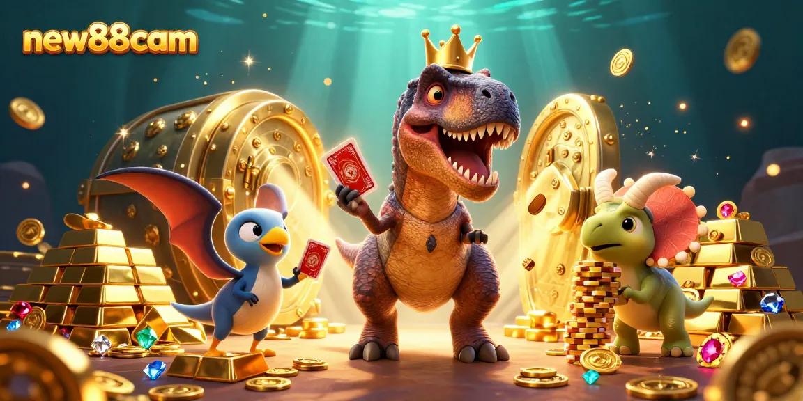 Experience the thrill of new88cam with playful characters and vibrant casino treasures