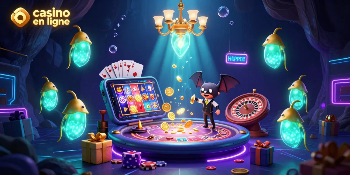 Émerveillez-vous avec ce décor fantastique de casino en ligne animé par des vers luisants et un dealer chauve-souris.