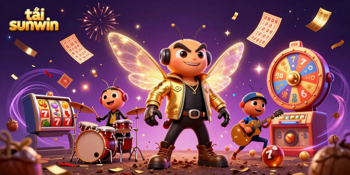 Experience thrills with tải sunwin in a vibrant casino scene with unique characters.