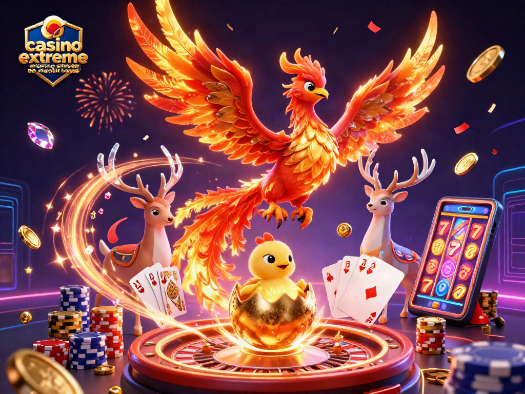 Experience the excitement of the casino extreme existing player no deposit bonus with vibrant 3D characters and elements.