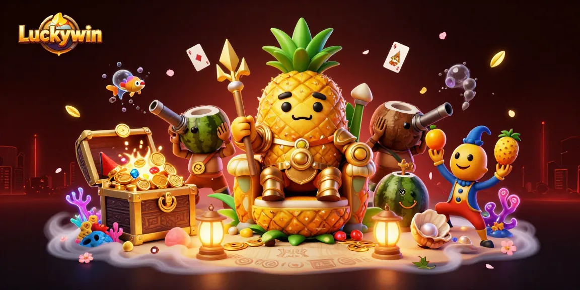 Experience the exciting world of Luckywin with vibrant 3D casino characters and rich gaming elements.