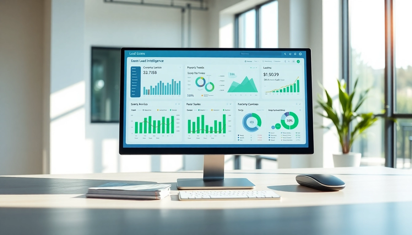 Engaging lead intelligence dashboard real estate showcasing interactive analytics to optimize sales strategies.