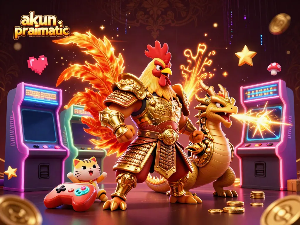 Experience the excitement of akun pragmatic in a vibrant casino scene with animated characters and game elements.