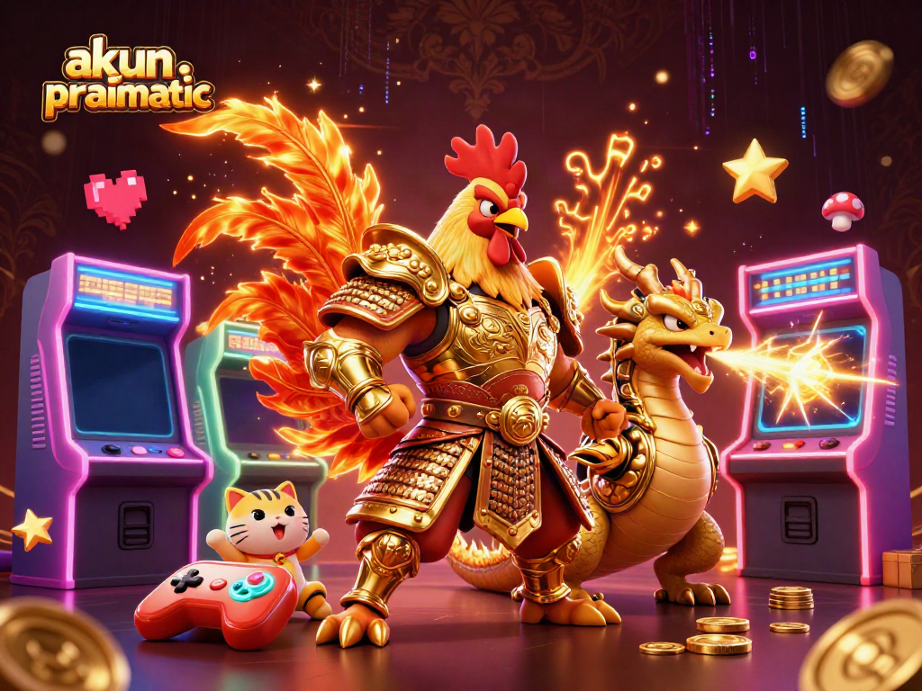 Experience the excitement of akun pragmatic in a vibrant casino scene with animated characters and game elements.