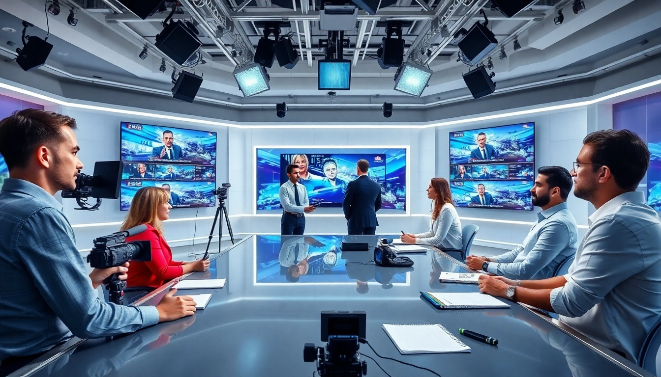 Engaging news team at https://www.txan24.com/ showcasing modern journalism in action.