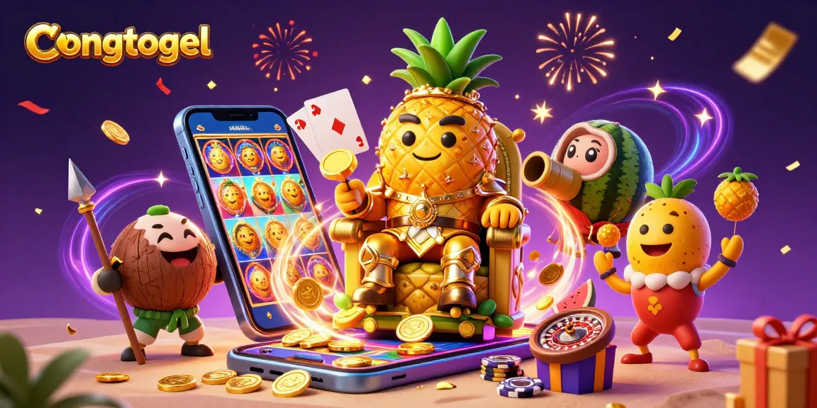 Engage in congtogel excitement with colorful slot games and celebratory casino characters.