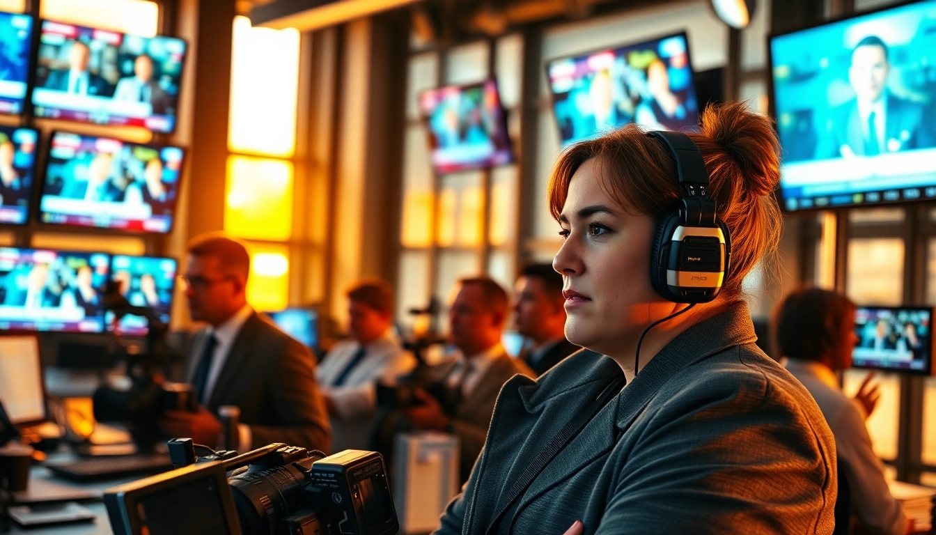 Engaging journalist at work on https://cyprusnews.eu/ with dynamic screens and news updates.