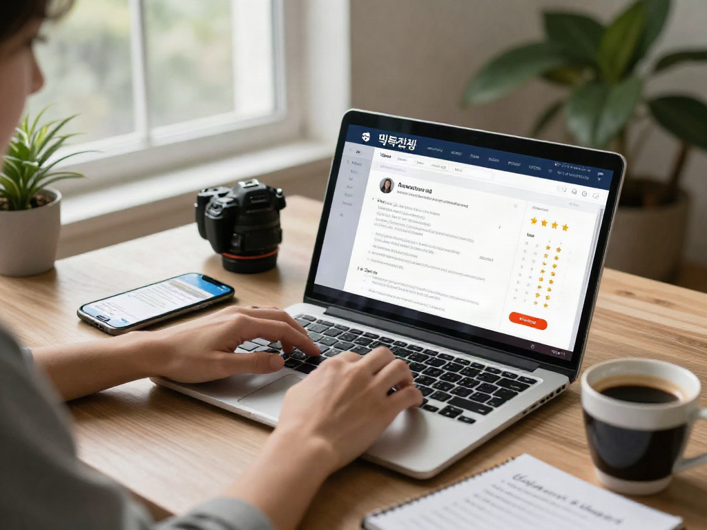 Dynamic scene of a user exploring 먹튀검증 resources for safe online gambling.
