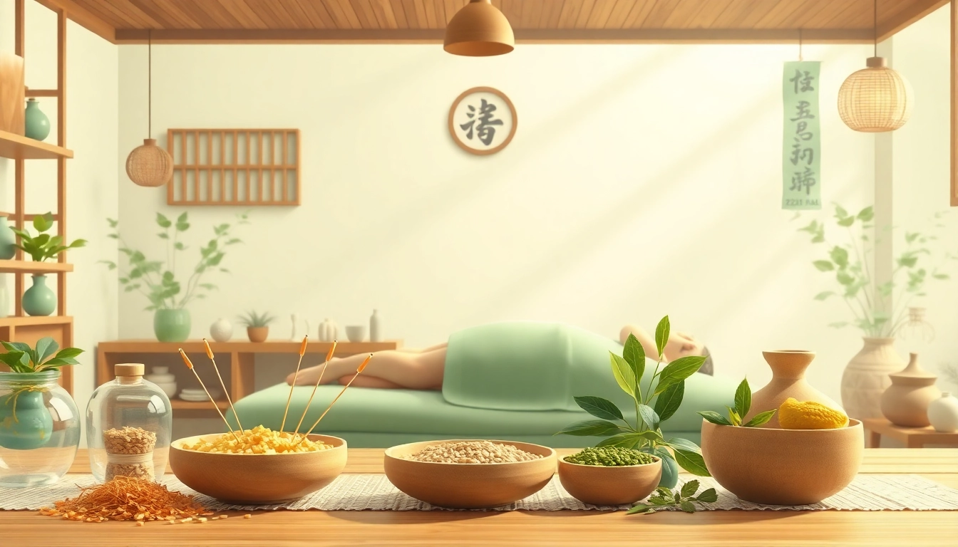 Melihat pengobatan tradisional China dengan akupunktur dan ramuan herbal dalam praktik.