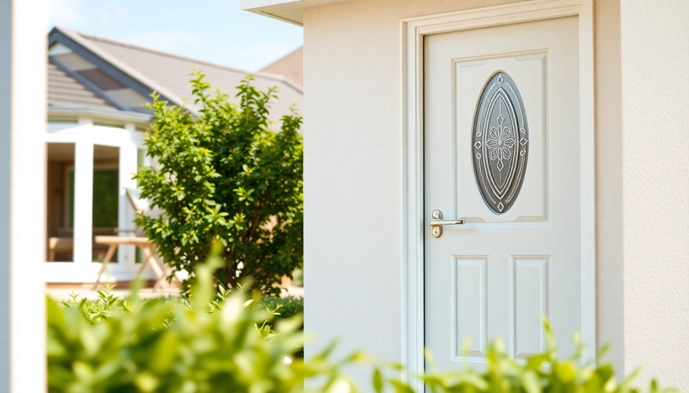 Showcase of modern uPVC doors in a vibrant home setting, emphasizing elegance and design.