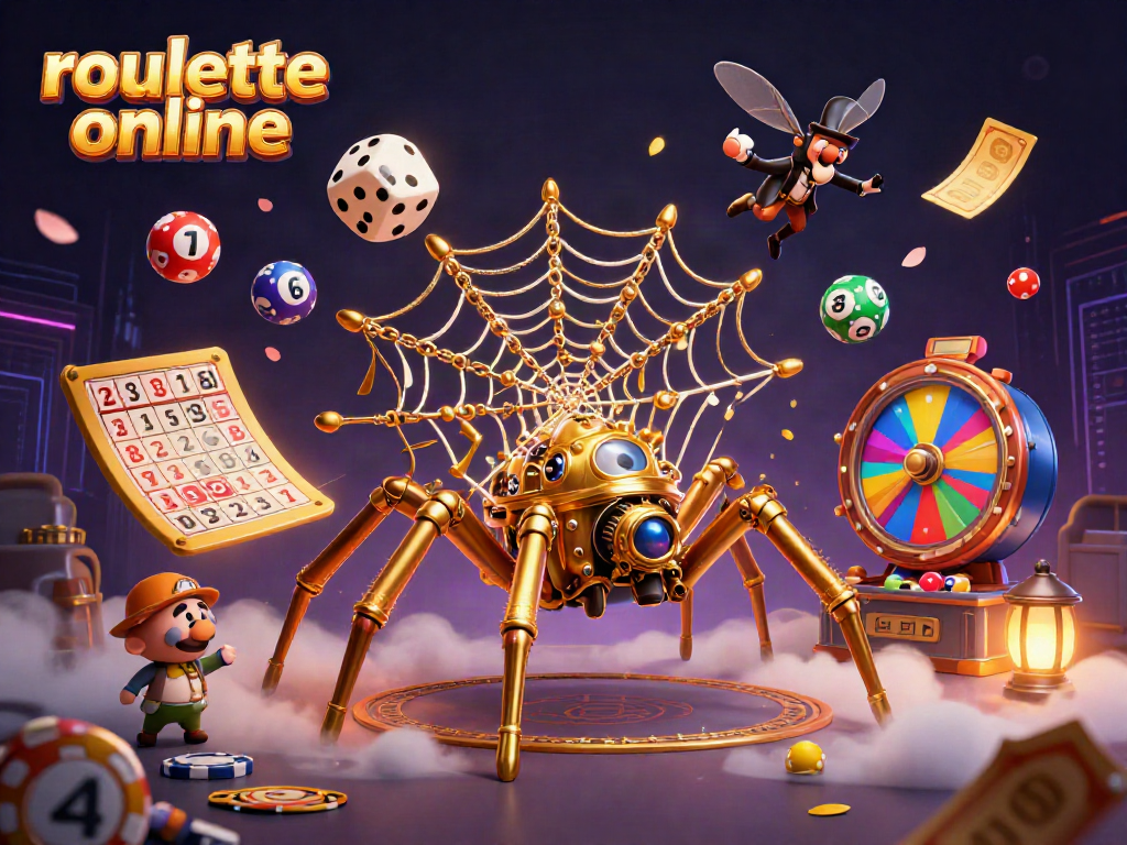 Engage with roullete online through a captivating 3D illustration of steampunk characters surrounded by dynamic casino elements.