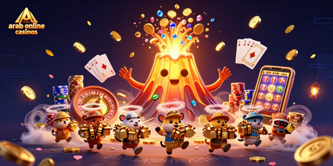 Experience the excitement of arab online casinos with vibrant treasures, spinning roulette, and lively gameplay.