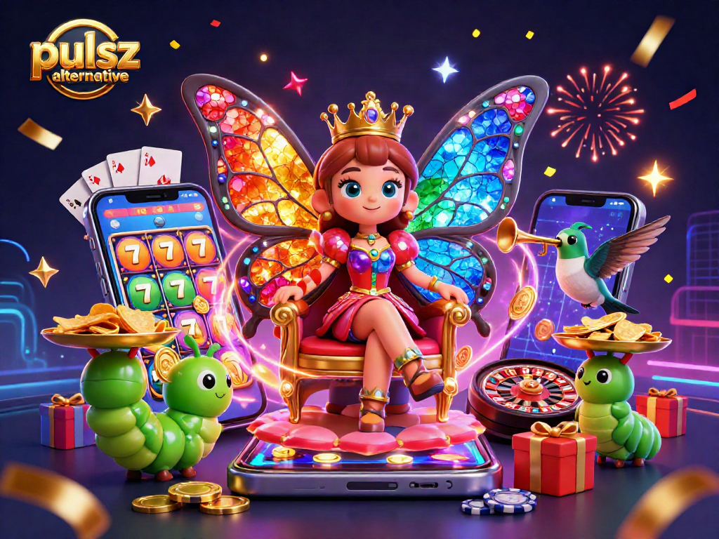 Experience the excitement of a pulsz alternative with vibrant slots and celebratory confetti!