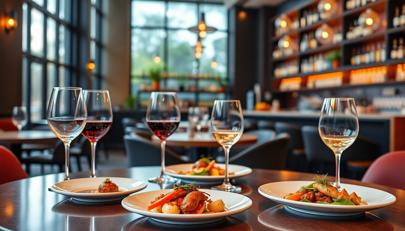 Engaging dining experience at a food and beverage PR agency Melbourne with elegant gourmet dishes.