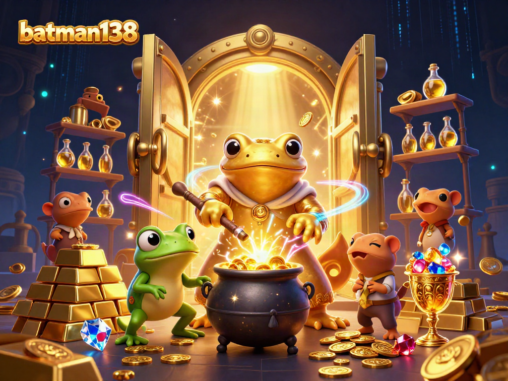 Experience batman138 magic with explorers creating fortune in a dazzling casino scene.