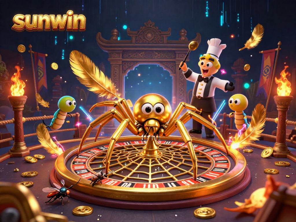 Engage with the exciting world of sunwin as a fly places bets nervously on a roulette wheel web