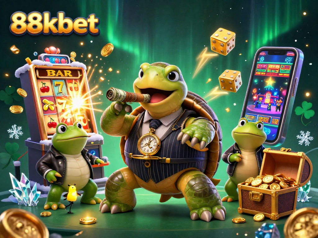 Experience the excitement of 88kbet's thrilling jackpot games amidst a vibrant casino scene.