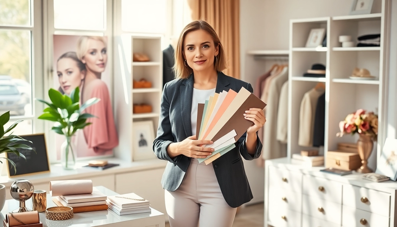 Consulente d'immagine che crea armonia tra stile e abbigliamento.