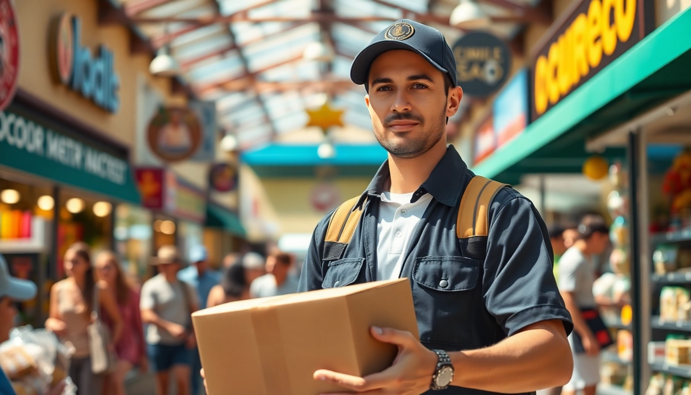 Experience Marketplace Pickup Scottsdale through a dedicated courier navigating a vibrant local scene.