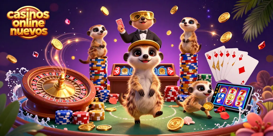 Disfruta de los emocionantes casinos online nuevos mientras los suricatos gestionan un vibrante casino en 2026.