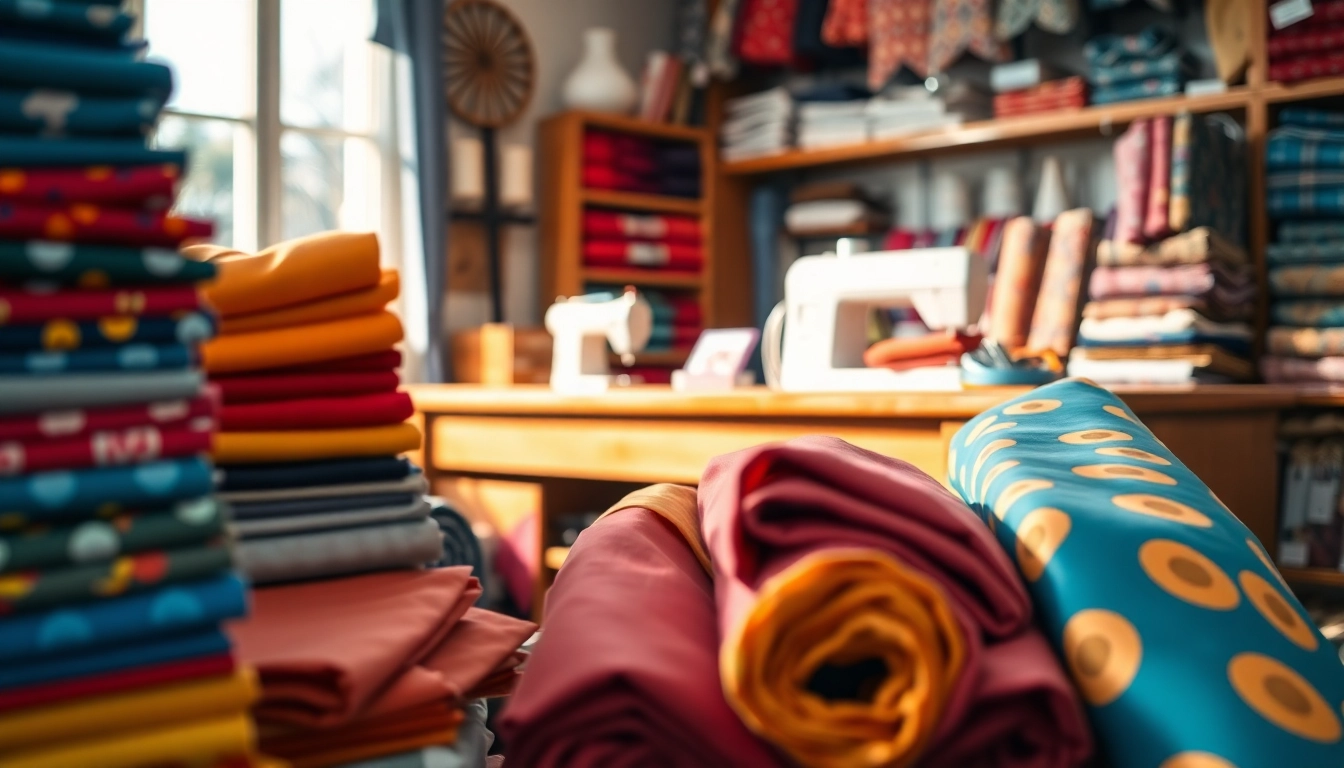 Stof en textiel in stoffenwinkel leiden met kleurrijke stoffen en vriendelijken sfeer.