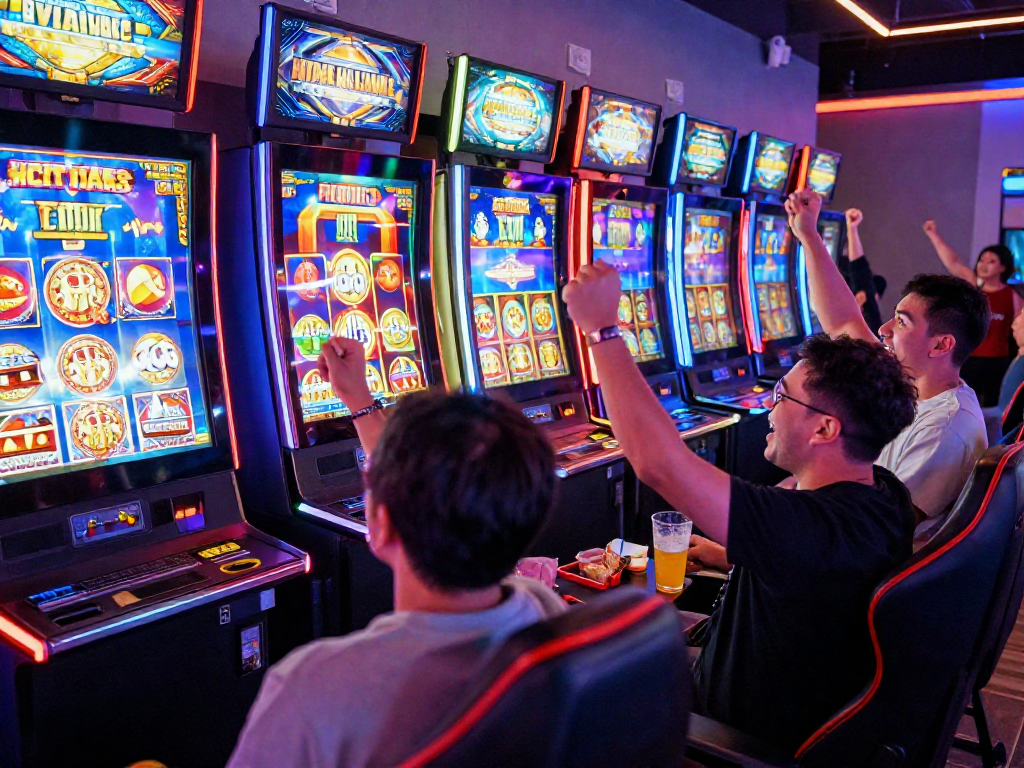 Keberuntungan besar di slot88 saat pemain merayakan kemenangan di mesin slot.