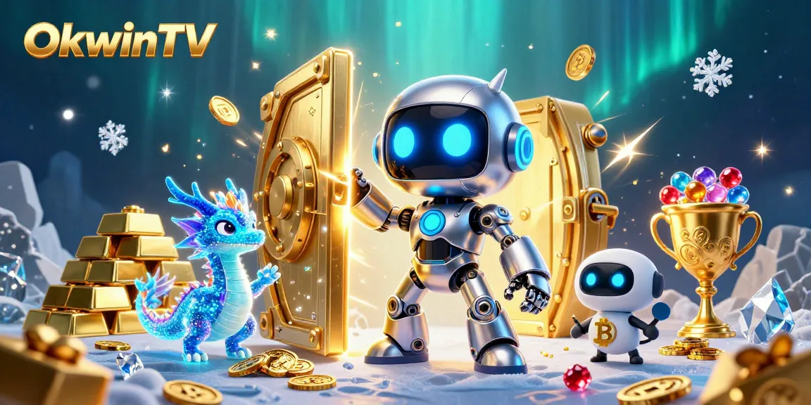 OkwinTV brings a thrilling 3D casino experience with vibrant characters and treasures.