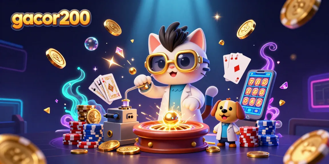 Mendapatkan bonus tertinggi di gacor200 sambil memainkan slot dengan kucing ilmuwan dan anjing asisten