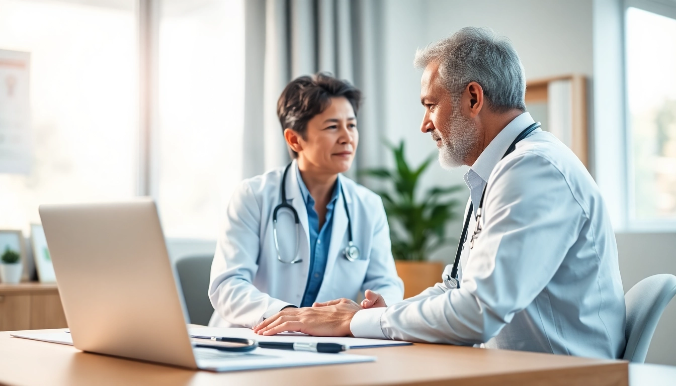 Engaging private GP consultation showcasing personalized healthcare experience.
