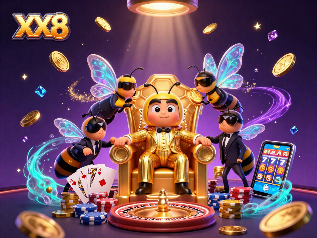 Join the buzzing excitement at XX8 casino with a bee mob boss and colorful slots.