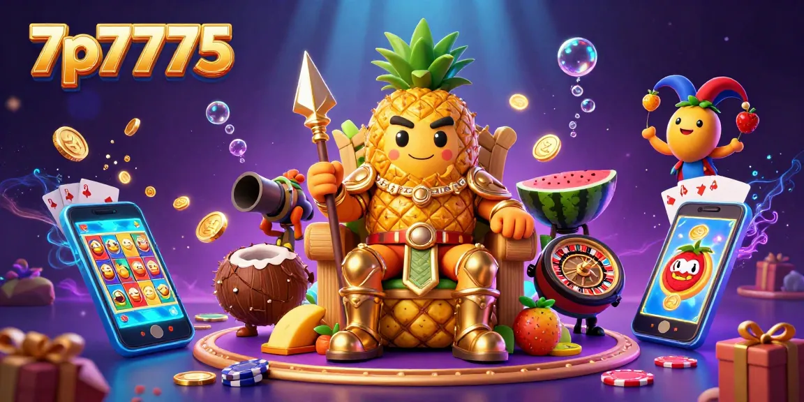 Spin and win with 7p7775 in a vibrant casino scene featuring engaging characters and slot games.