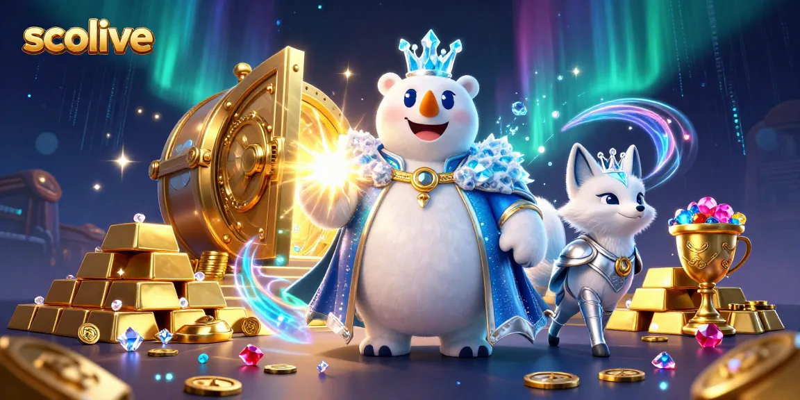 Socolive enhances sports betting excitement with 3D characters amidst treasures and vibrant game elements.