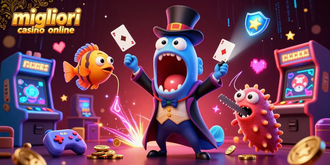 Immagine di un'illustrazione 3D che rappresenta i migliori casino online in un'atmosfera magica.